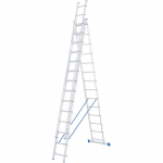 Лестница 3х14 ступеней (алюминиевая, трехсекционная, со стабилизатором)