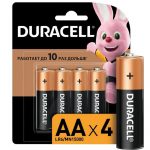Батарейки пальчиковые LR6 АА Duracell (4шт)