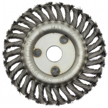 Корщетка (диск) для УШМ 150х22 (0,5 мм, витая, сталь) Чеглок